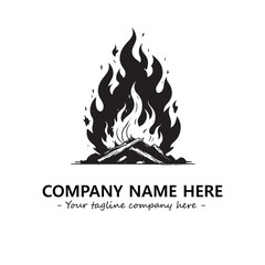 Fire Logo Company Design Illustration Vector Graphic Image