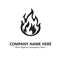 Fire Logo Company Design Illustration Vector Graphic Image