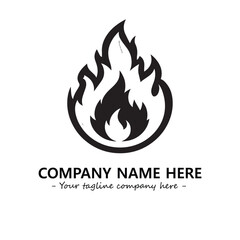 Fire Logo Company Design Illustration Vector Graphic Image