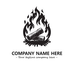 Fire Logo Company Design Illustration Vector Graphic Image