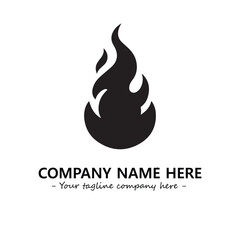 Fire Logo Company Design Illustration Vector Graphic Image