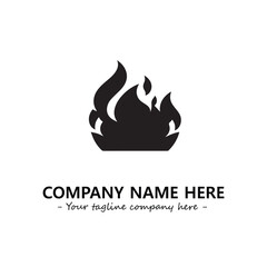 Fire Logo Company Design Illustration Vector Graphic Image