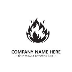 Fire Logo Company Design Illustration Vector Graphic Image