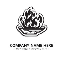 Fire Logo Company Design Illustration Vector Graphic Image