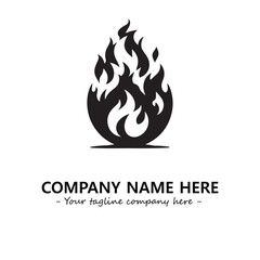 Fire Logo Company Design Illustration Vector Graphic Image