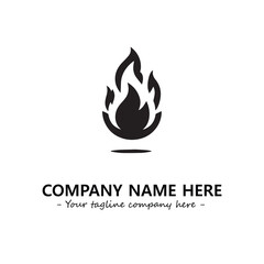 Fire Logo Company Design Illustration Vector Graphic Image
