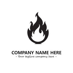 Fire Logo Company Design Illustration Vector Graphic Image