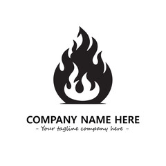 Fire Logo Company Design Illustration Vector Graphic Image