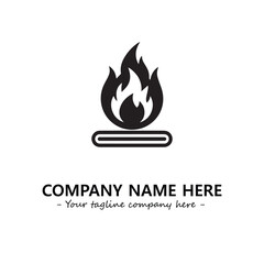 Fire Logo Company Design Illustration Vector Graphic Image