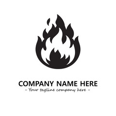 Fire Logo Company Design Illustration Vector Graphic Image