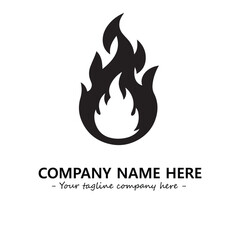 Fire Logo Company Design Illustration Vector Graphic Image