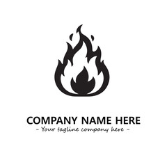 Fire Logo Company Design Illustration Vector Graphic Image
