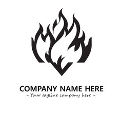 Fire Logo Company Design Illustration Vector Graphic Image