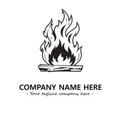 Fire Logo Company Design Illustration Vector Graphic Image