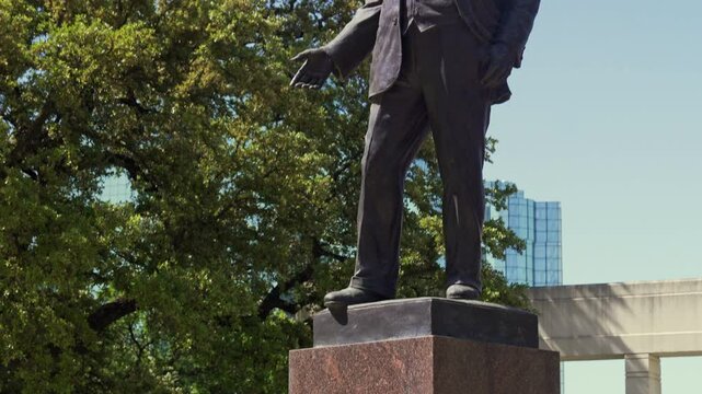 George Bannerman Dealey Statue Pedestal Dealey Plaza Dallas