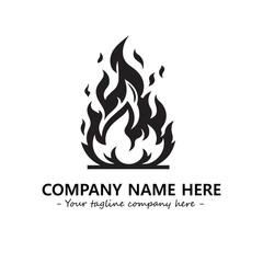 Fire Logo Company Design Illustration Vector Graphic Image