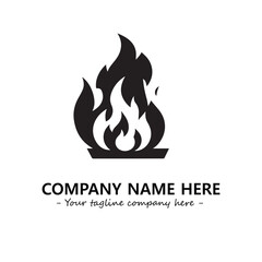 Fire Logo Company Design Illustration Vector Graphic Image