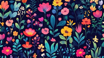 Vibrant floral pattern (6)