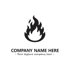 Fire Logo Company Design Illustration Vector Graphic Image