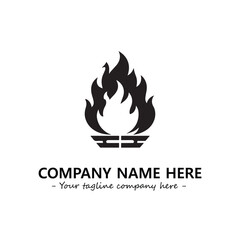 Fire Logo Company Design Illustration Vector Graphic Image