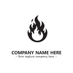 Fire Logo Company Design Illustration Vector Graphic Image