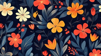 Vibrant floral pattern (38)