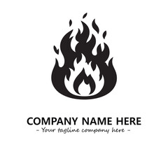 Fire Logo Company Design Illustration Vector Graphic Image