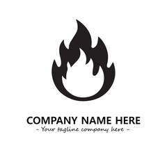 Fire Logo Company Design Illustration Vector Graphic Image