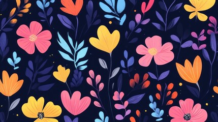 Vibrant floral pattern (45)