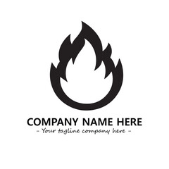 Fire Logo Company Design Illustration Vector Graphic Image