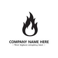 Fire Logo Company Design Illustration Vector Graphic Image