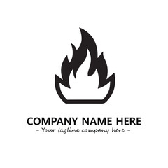 Fire Logo Company Design Illustration Vector Graphic Image