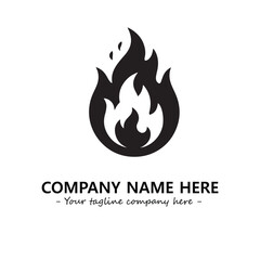 Fire Logo Company Design Illustration Vector Graphic Image