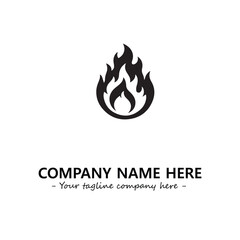 Fire Logo Company Design Illustration Vector Graphic Image