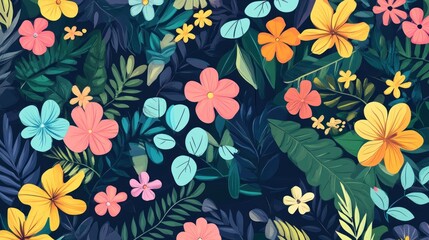 Vibrant floral pattern (63)