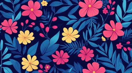 Vibrant floral pattern (65)