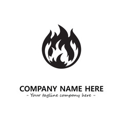 Fire Logo Company Design Illustration Vector Graphic Image