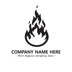 Fire Logo Company Design Illustration Vector Graphic Image