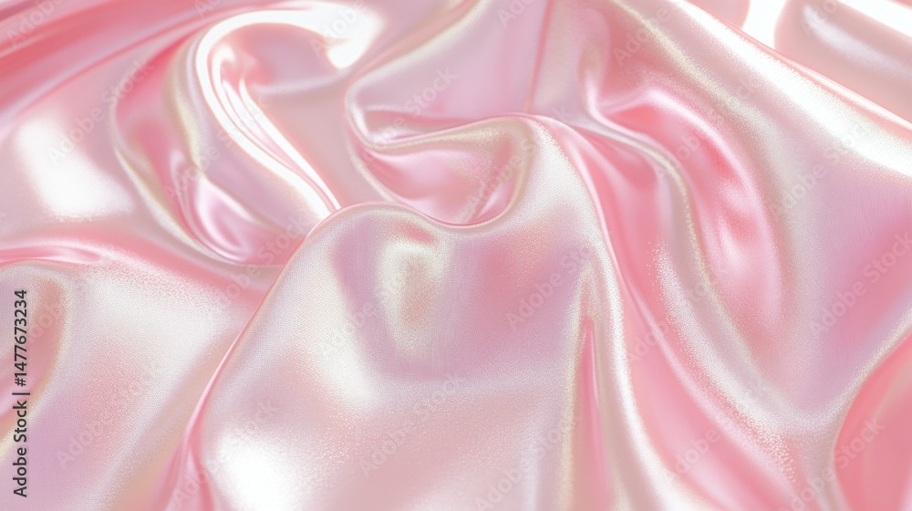 Aufkleber contemporary soft pink gradient fabric texture abstract background digital art soft light high-resol