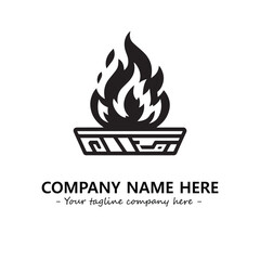 Fire Logo Company Design Illustration Vector Graphic Image