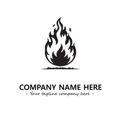 Fire Logo Company Design Illustration Vector Graphic Image