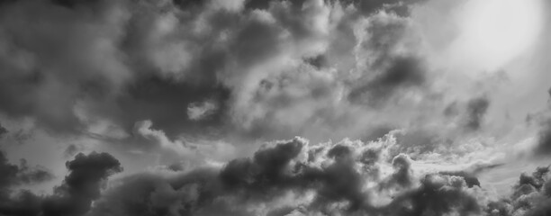 Black and white clouds