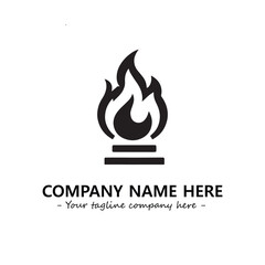Fire Logo Company Design Illustration Vector Graphic Image