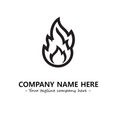 Fire Logo Company Design Illustration Vector Graphic Image