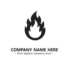 Fire Logo Company Design Illustration Vector Graphic Image