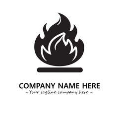 Fire Logo Company Design Illustration Vector Graphic Image