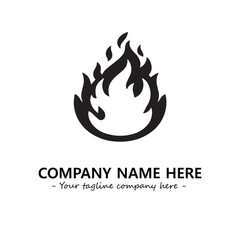 Fire Logo Company Design Illustration Vector Graphic Image