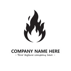 Fire Logo Company Design Illustration Vector Graphic Image