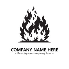 Fire Logo Company Design Illustration Vector Graphic Image