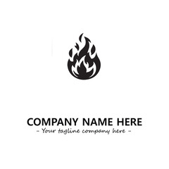 Fire Logo Company Design Illustration Vector Graphic Image